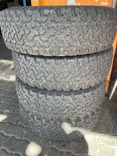 A clean set of 215/75/15 Bf Goodrich tyres with great treads available for sale