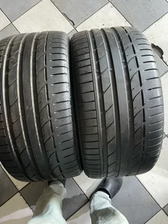 TWO 275/35/20 Bridgestone run flat tyres with 95% treads available for sale