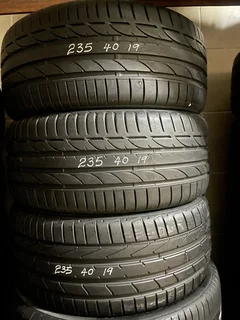 TWO 235/40/19 Bridgestone normal tires with great treads available for sale