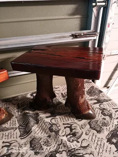 2 Small sleeper wood tables