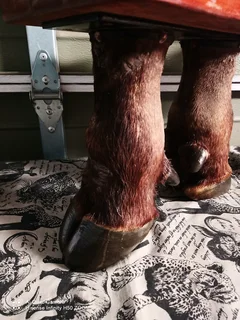 2 Small sleeper wood tables