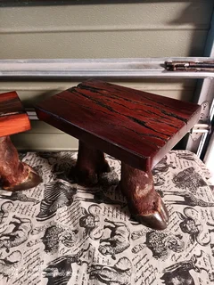2 Small sleeper wood tables