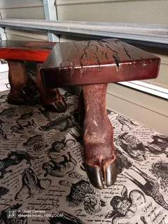 2 Small sleeper wood tables