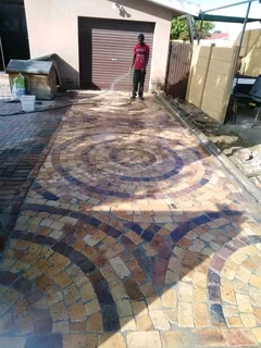 Half brick paving supply and installation R180per square