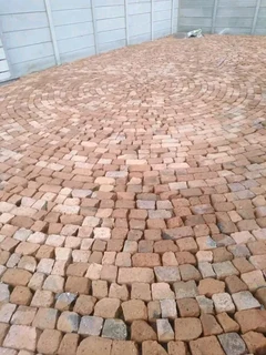 Half brick paving supply and installation R180per square