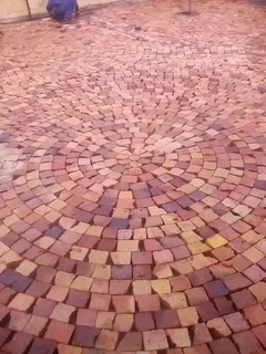 Half brick paving supply and installation R180per square