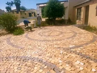 Half brick paving supply and installation R180per square