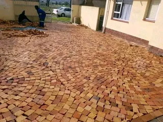 Half brick paving supply and installation R180per square