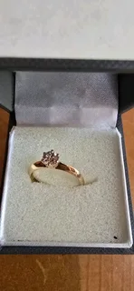 Engagement ring 18ct 0.501 ct