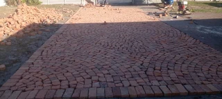 Rock clay half brick pavers supplying and installation in all areas around Capetown