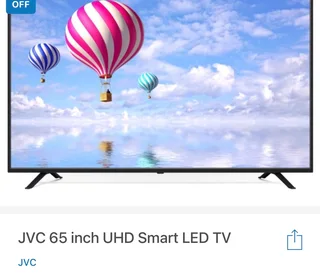 JVC 65 Inch Smart TV - Brand New