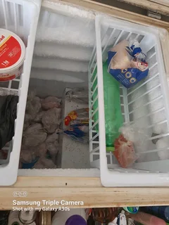 Selling deep fridge, couch and drawer