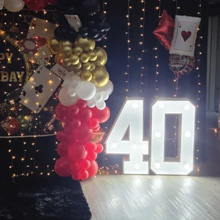 Make your Event Shine With Our Marquee Letters. Perfect For Adding Touch Of Glamour To Your Function