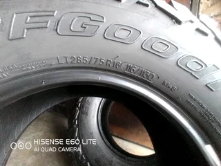 X4/ 285/ 75/ R16/ 116/ 113Q M÷S BFGOODRICH T/A KM3