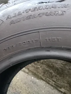 X4/ 265/ 70/ 17/ (115T) GOODYEAR ADVENTURE WRANGLER KEVLAR