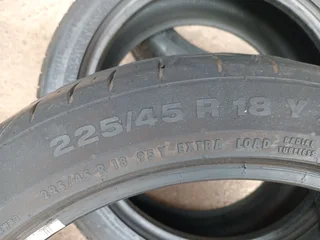 X4/ 225/45/R18/ CONTINENTAL CONTISPORTCONTACT5 RUNFLAT