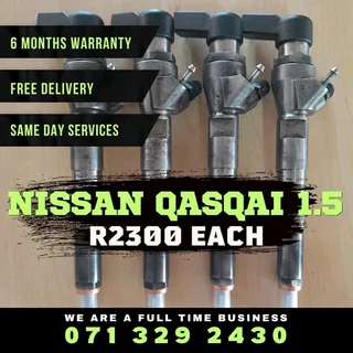 Nissan Qasqai 1.5 Injectors For Sale With Warranty