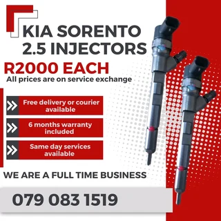 Kia Sorento 2.5 Injectors For Sale With Warranty