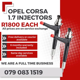 Opel Corsa 1.7 Injectors For Sale With Warranty