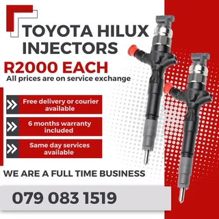 Toyota Hilux Injectors For Sale With Warranty