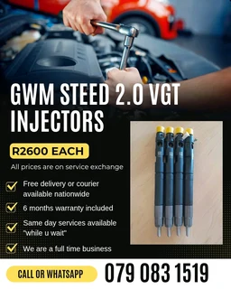 Gwm Steed 2.0 Injectors For Sale With Warranty