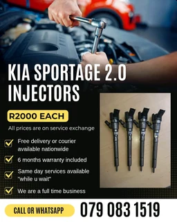 Kia Sportage 2.0 Injectors For Sale With Warranty