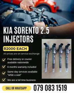Kia Sorento 2.5 Injectors For Sale With Warranty