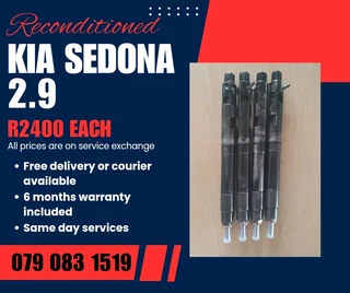 Kia Sedona 2.9 Injectors For Sale With Warranty
