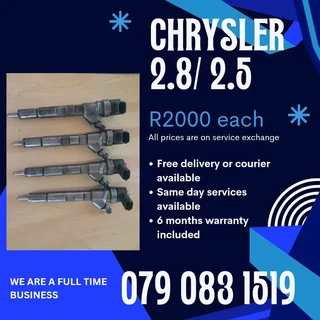 Crysler 2.5/ 2.8 Injectors For Sale With Warranty