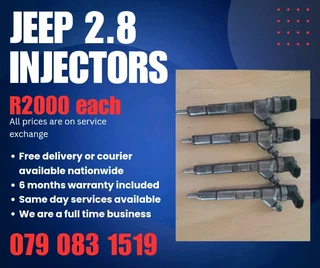 Jeep 2.8 Injectors For Sale With Warranty