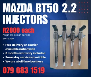 Mazda Bt50 2.2 Injectors For Sale With Warranty