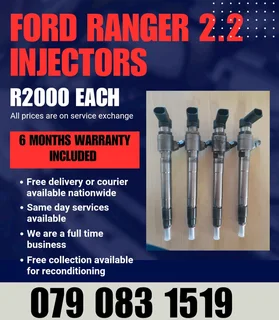 Ford Ranger 2.2 Injectors For Sale With Warranty