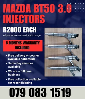 Mazda Bt50 3.0 Injectors For Sale With Warranty
