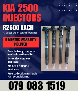Kia 2500 Injectors For Sale With Warranty