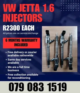 Vw Jetta 1.6 Injectors For Sale With Warranty