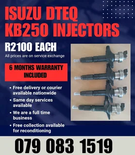 Isuzu Dteq Kb250 Injectors For Sale With Warranty