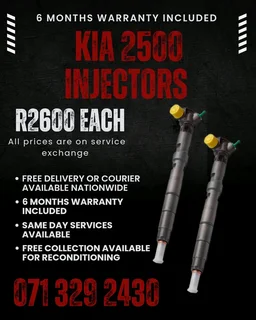 Kia 2500 Injectors For Sale With Warranty