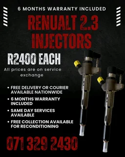 Renault 2.3 Injectors For Sale With Warranty