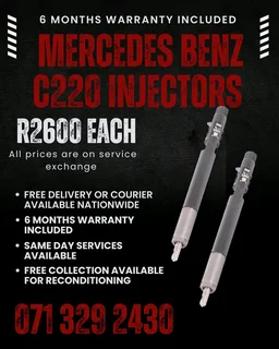 Mercedes Benz C220 Injectors For Sale With Warranty