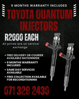 Toyota Quantum Injectors For Sale With Warranty