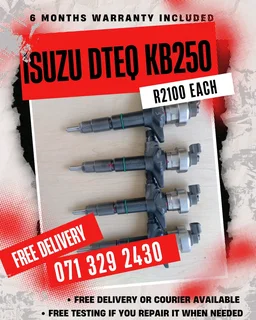 Isuzu Dteq Kb250 Injectors For Sale With Warranty