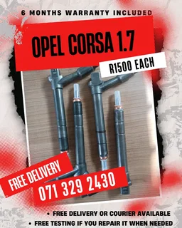 Opel Corsa 1.7 Injectors For Sale With Warranty