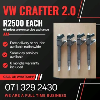 Vw Crafter 2.0 Injectors For Sale With Warranty