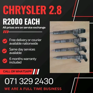 Crysler 2.8 Injectors For Sale With Warranty