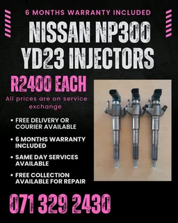 Nissan Np300 2.3 Injectors For Sale With Warranty