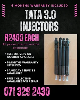 Tata 3.0 Injectors For Sale With Warranty