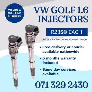 Vw Golf 1.6 Injectors For Sale With Warranty