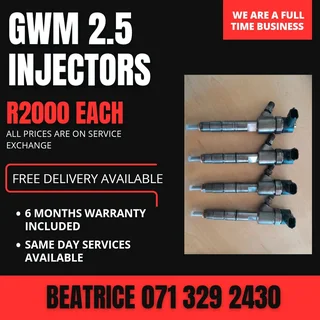 Gwm 2.5 Injectors For Sale With Warranty