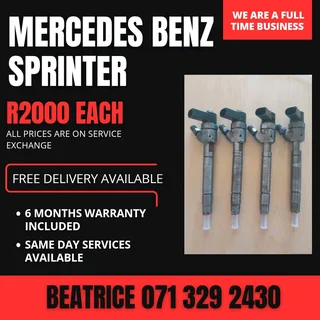 Mercedes Benz Sprinter Injectors For Sale With Warranty Included
