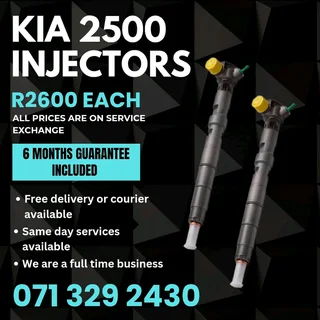Kia 2500 Injectors For Sale With Warranty